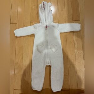 Carter's White Fleece Kids One Piece Jumper